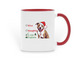 Santa, I can explain mug, a Red Two-Tone Ceramic Mug