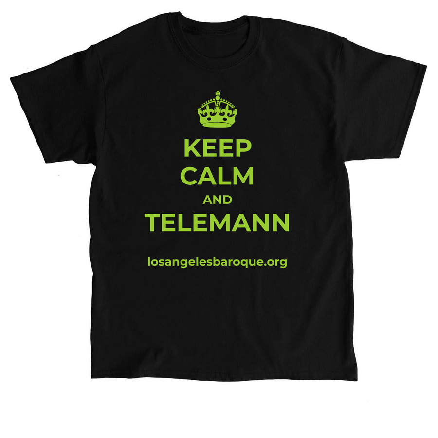Keep Calm & Telemann!, a Black Classic Unisex Tee