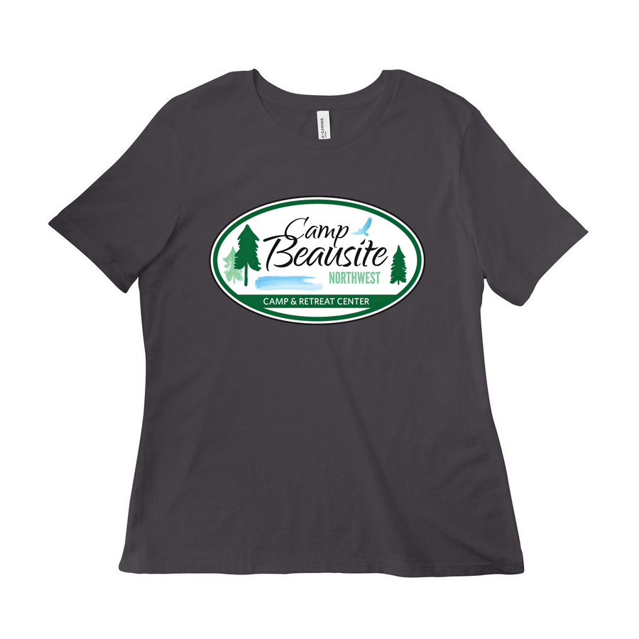 CBNW Logo Shirt&nbsp;, a Dark Grey Women?s Relaxed Cotton Tee