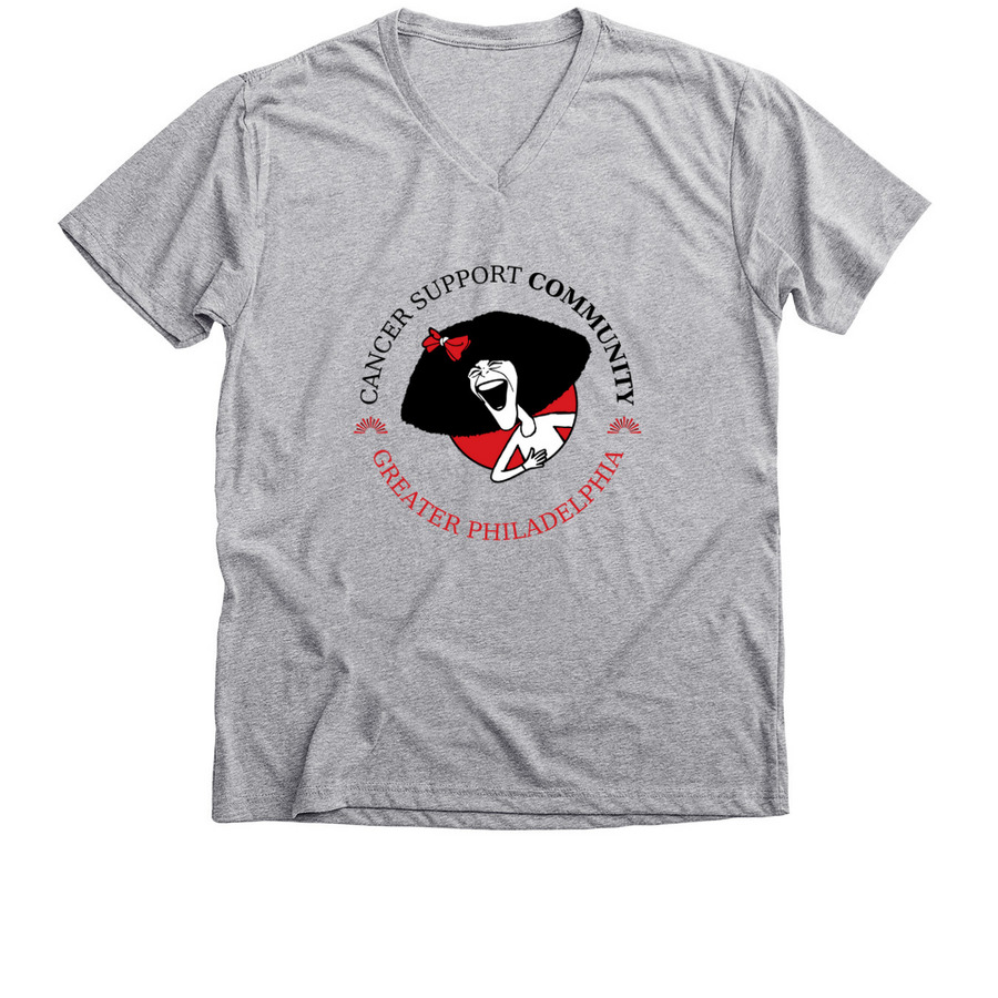 CSCGP & Gilda Logo, a Athletic Heather Premium V-Neck Tee
