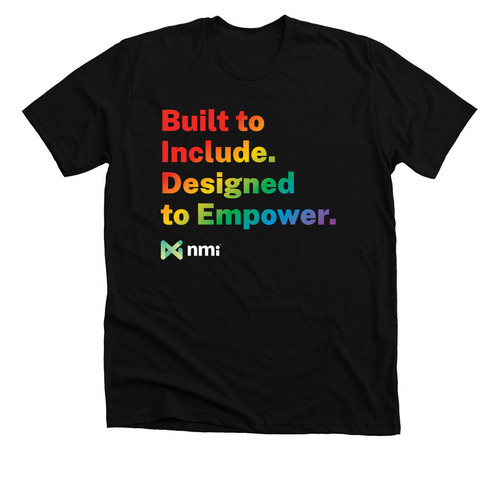 Built to Include - NMI Pride, a Solid Black Blend Premium Unisex Tee