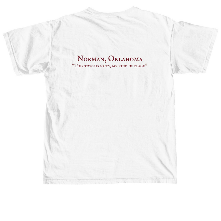 Norman Mikey Tee&nbsp;, a White Comfort Colors Unisex Tee (back-view)
