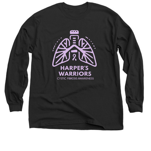 Harper's Warriors, a Black Classic Long Sleeve Tee