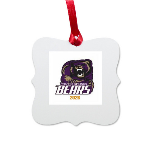Band of Gold 2026 Ornament&nbsp;, a White Aluminum Square Ornament