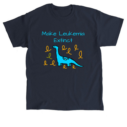 Stomping Leukemia, a Navy Classic Unisex Tee