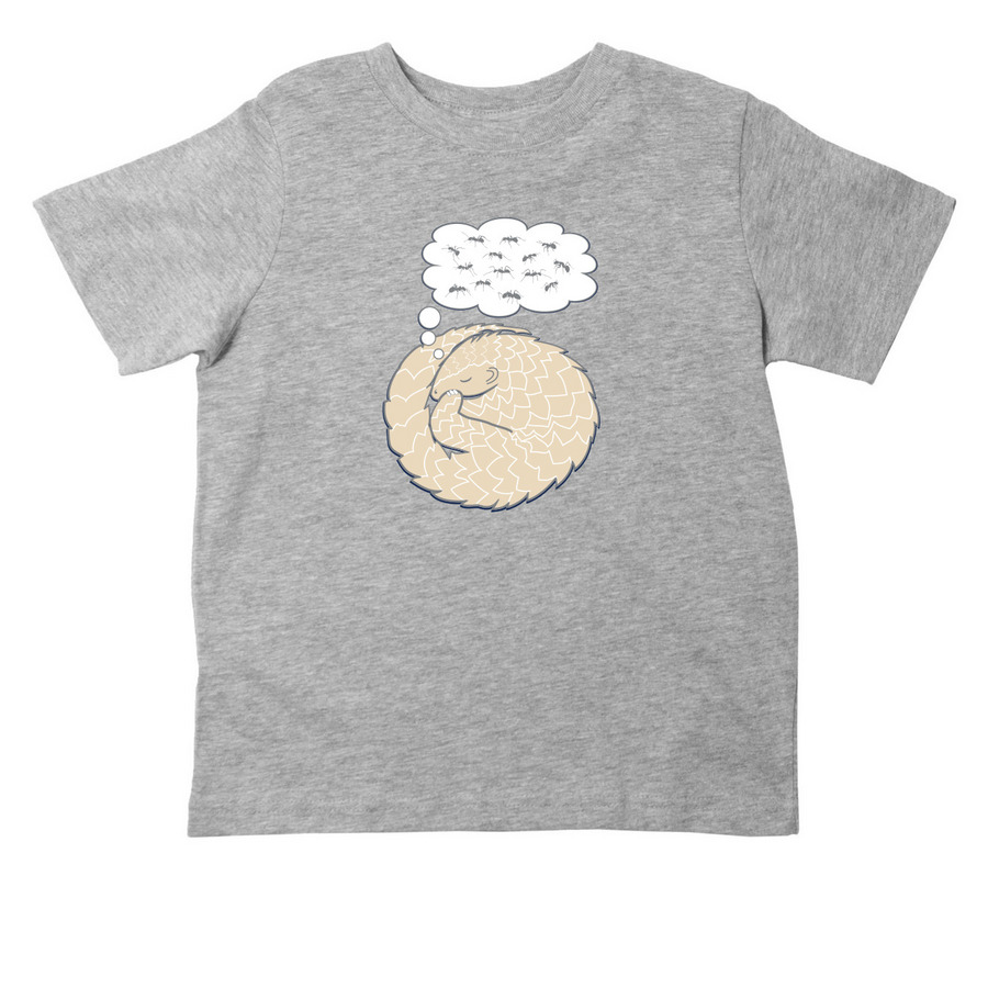 Pangolin dreams, a Heather Toddler Tee