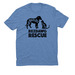 The Organic, Eco-Friendly Collection, a Azure Blue Allmade Eco Triblend Unisex Tee
