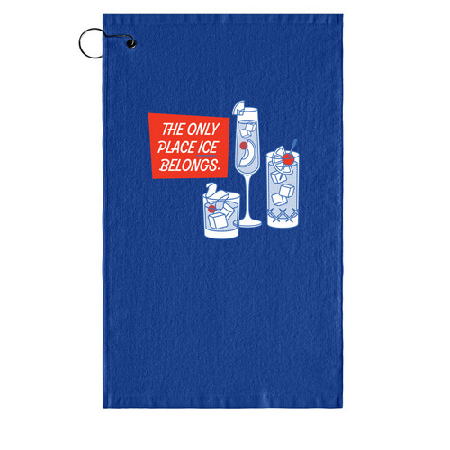 LUPEC's Only Place ICE Belongs ICEE Bar Towel, a Royal Golf Towel