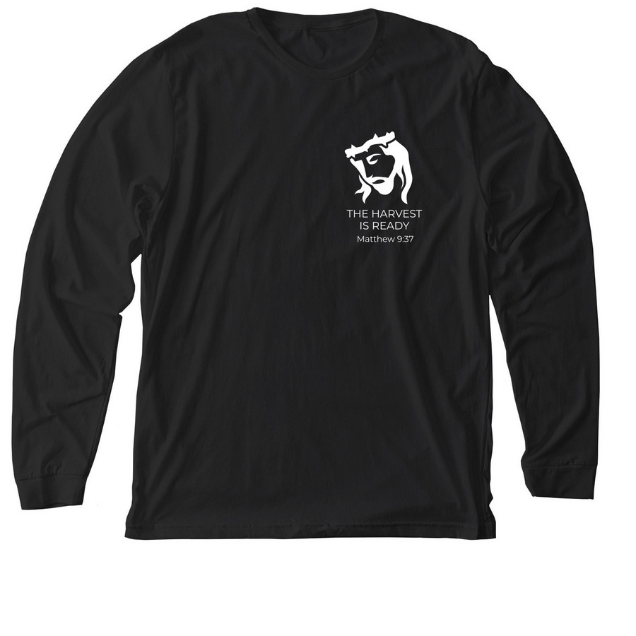 The Harvest is Ready, a Solid Black Blend Premium Long Sleeve Tee