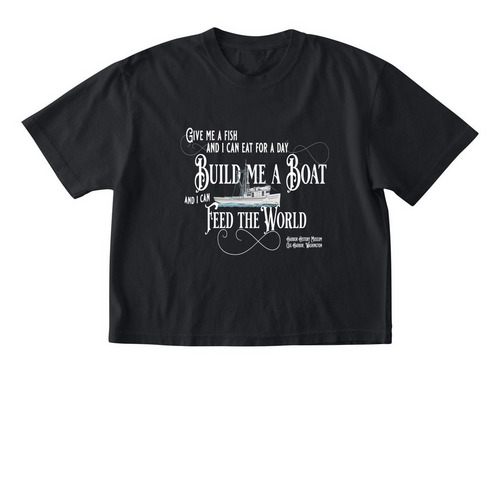 Celebrate the Fleet, a Black Comfort Colors Boxy Tee