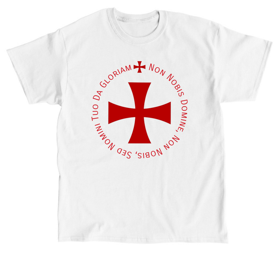 Non Nobis Domine, a White Classic Unisex Tee
