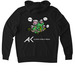 Custom Art Sweatshirts, a Deep Black Allmade Organic French Terry Pullover Hoodie (back-view)