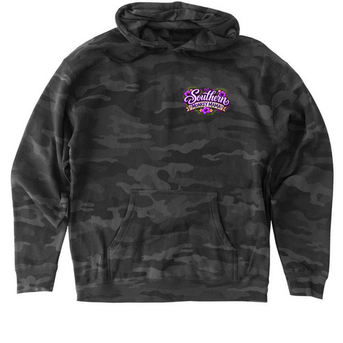 Southern Monkey Mama&nbsp;, a Black Camo Heavyweight Camo Pullover Hoodie