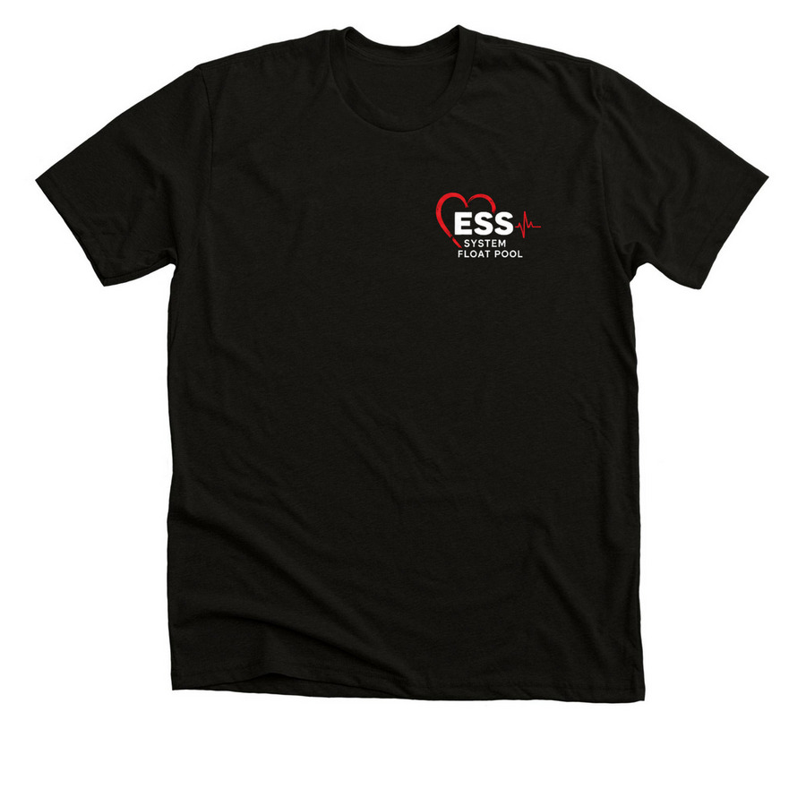 ESS Float Pool, a Black Heather Premium Unisex Tee