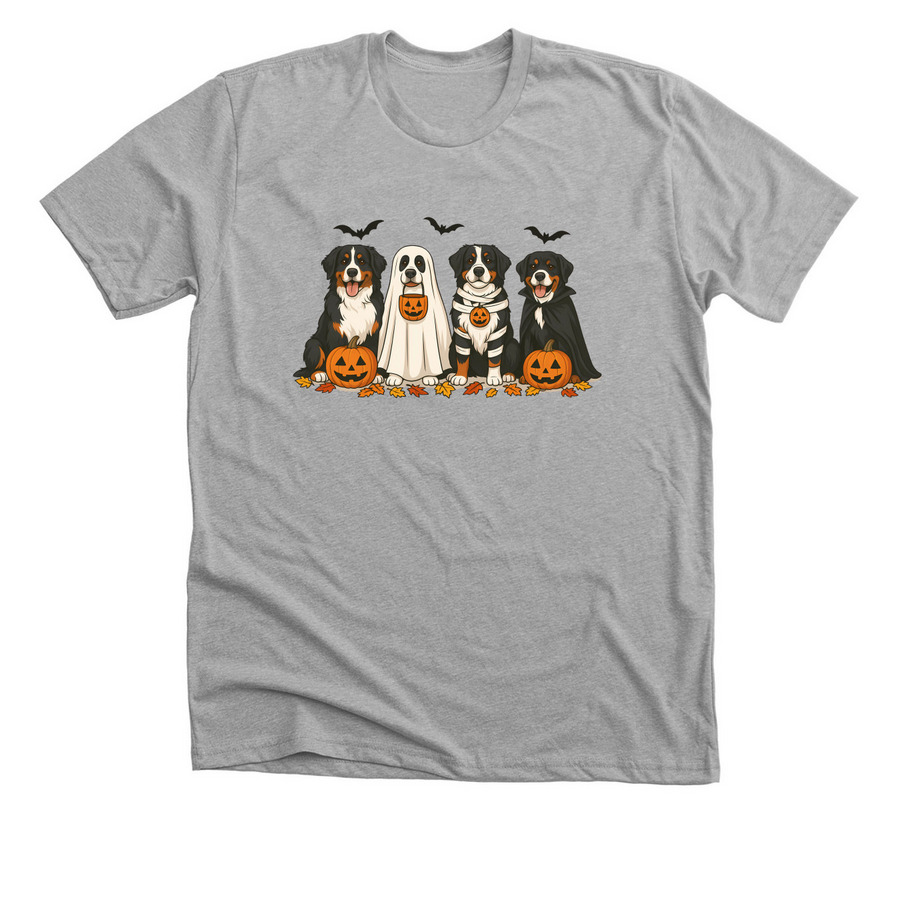 Howl-o-ween Berner Swag, a Athletic Heather Premium Unisex Tee