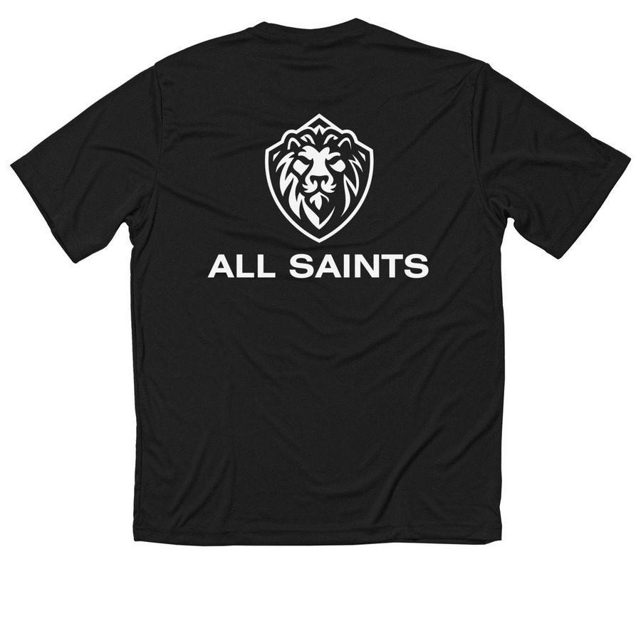 ALL SAINTS Classic Performance Tee, a Black Classic Performance Tee (back-view)
