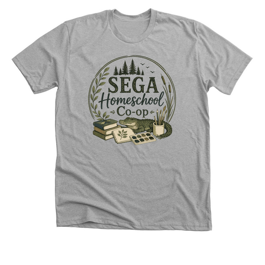 SEGA Homeschool Co-op T-shirt Fundraiser, a Athletic Heather Premium Unisex Tee