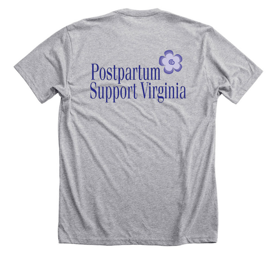 PSVa Volunteer Tee, a Athletic Heather Premium Unisex Tee (back-view)