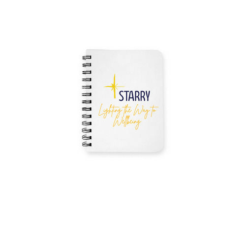 STARRY Notebook, a White Spiral Notebook