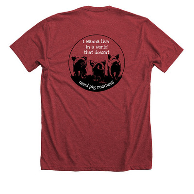 MPFL FreeFrancis, a Heather Canvas Red Premium Unisex Tee