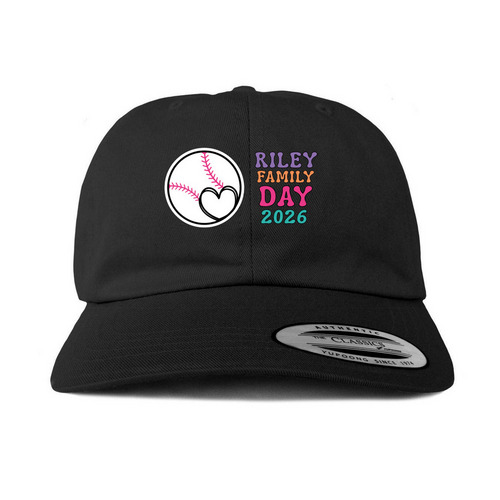 Riley Family Day 2026- Hats, a Black Printed Classic Baseball Cap