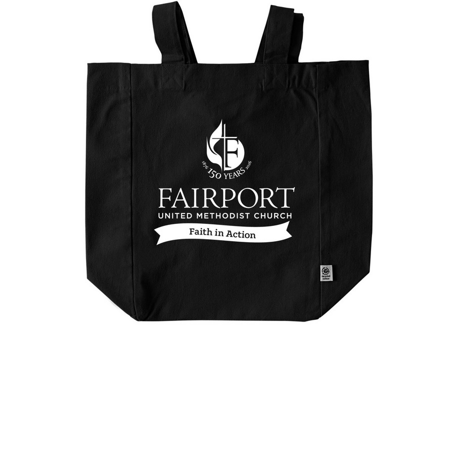 Eco-Friendly Tote, a Black Recycled Cotton Tote Bag