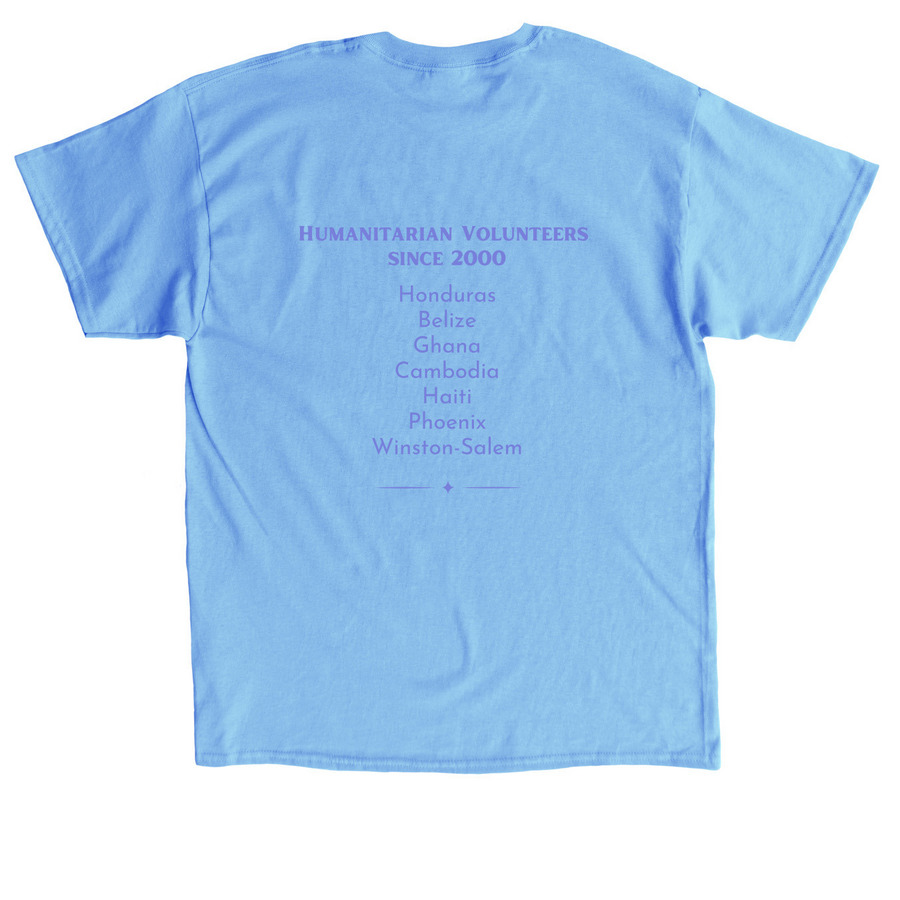 LGBTQ Pride 2025-The T is Not Silent!, a Carolina Blue Classic Unisex Tee (back-view)