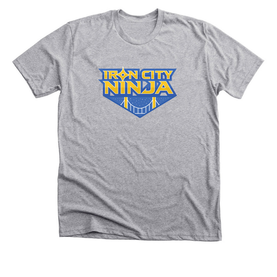 SHOP IRON CITY NINJA, a Athletic Heather Premium Unisex Tee