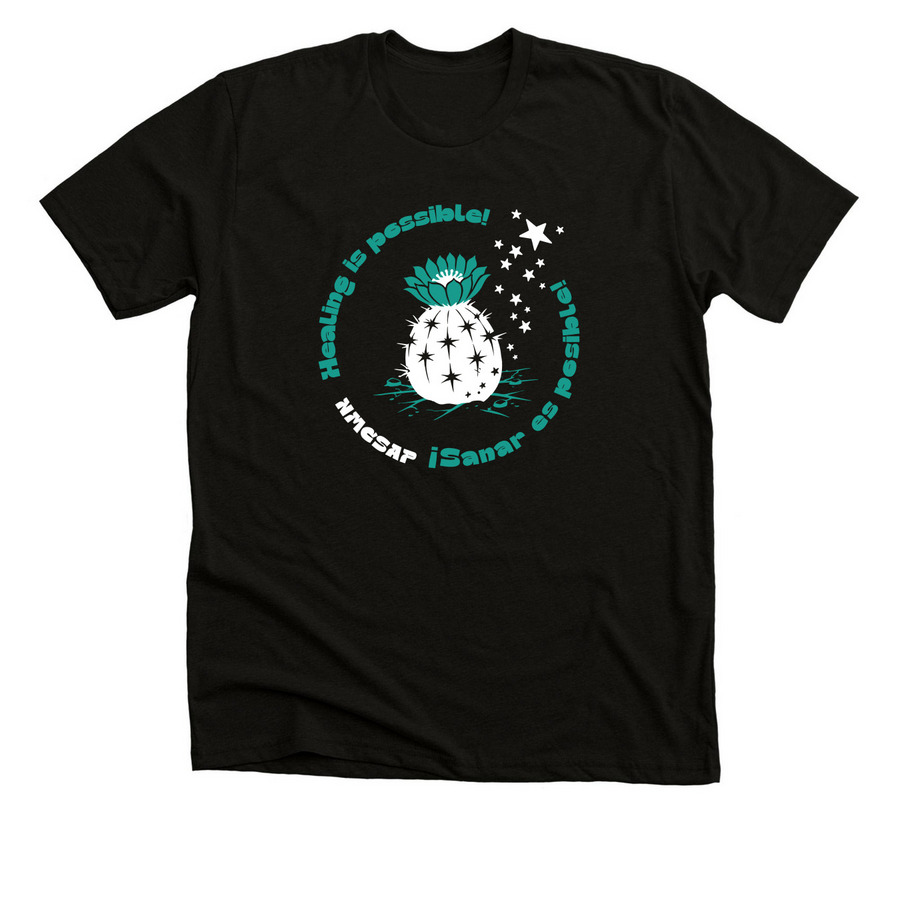 Healing is Possible! Black, a Solid Black Blend Premium Unisex Tee