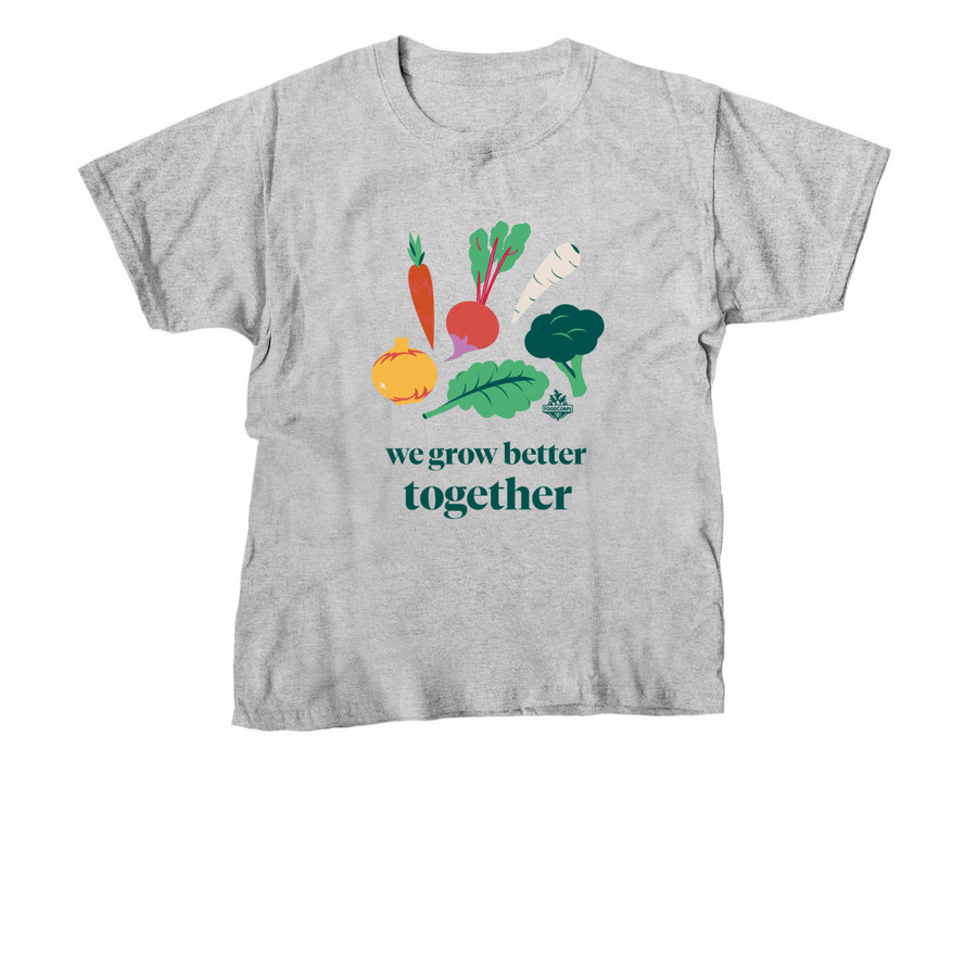 We Grow Better Together, a Sport Grey Youth Unisex Tee