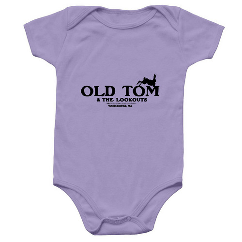Old Tom & the Lookouts LOGO BABY ONESIE, a Lavender Infant Onesie
