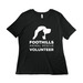 Women's Cut Shirts - All Kinds White Logo, a Vintage Black Women?s Relaxed Cotton Tee
