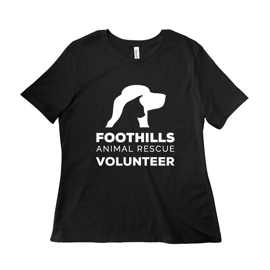 Women's Cut Shirts - All Kinds White Logo, a Vintage Black Women?s Relaxed Cotton Tee