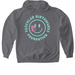 VBF Smiley-Blue, a Charcoal Gildan Softstyle Pullover Hoodie