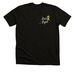 Lea's Light Girl with Dog Tee, a Black Heather Premium Unisex Tee