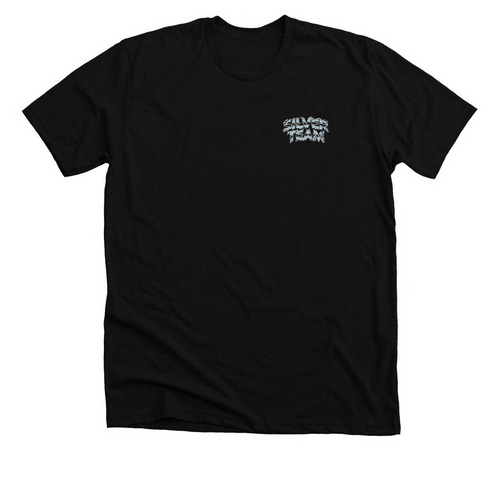 The Retro, a Solid Black Blend Premium Unisex Tee