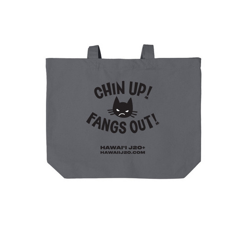 Be Calm, a Storm Grey Cotton Canvas Tote Bag
