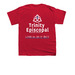 Love Is Or It Ain't, a Red Youth Unisex Tee (back-view)