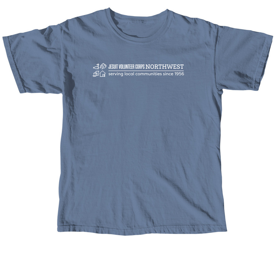 Logo Only - White, a Blue Jean Comfort Colors Unisex Tee