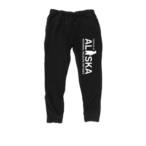 Polar Bear Pants, a Black Midweight Fleece Joggers