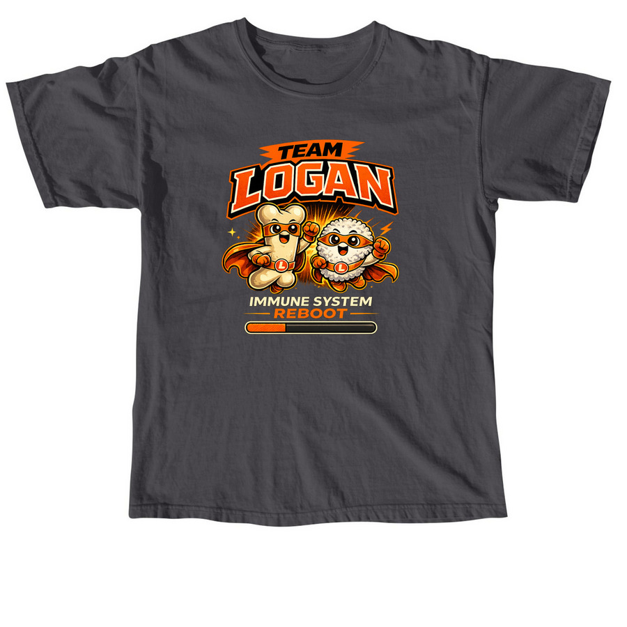 Team Logan - Bone Marrow Transplant&nbsp;, a Graphite Comfort Colors Unisex Tee