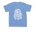 Union Kids, a Carolina Blue Youth Unisex Tee (back-view)