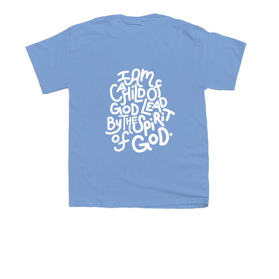 Union Kids, a Carolina Blue Youth Unisex Tee (back-view)