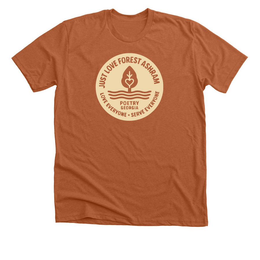 Just Love Forest Ashram&nbsp;, a Heather Autumn Premium Unisex Tee