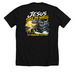 Jesus take the wheel&nbsp;, a Solid Black Blend Premium Unisex Tee (back-view)