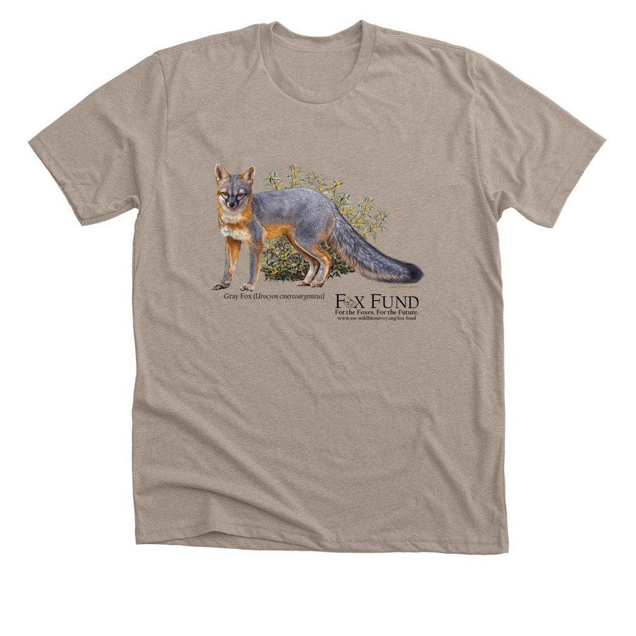 Southwestern Wildlife Survey's Fox Fund, a Heather Stone Premium Unisex Tee