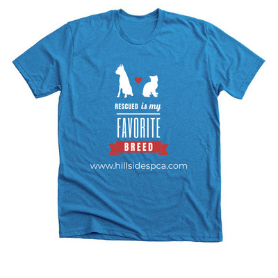 Favorite breed, a Neon Blue Premium Unisex Tee