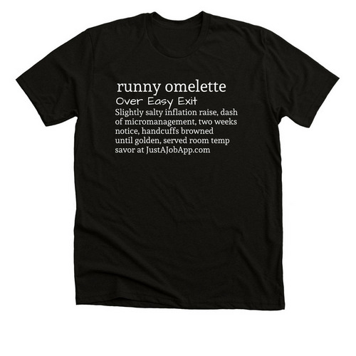 Runny Omelette, a Black Heather Premium Unisex Tee