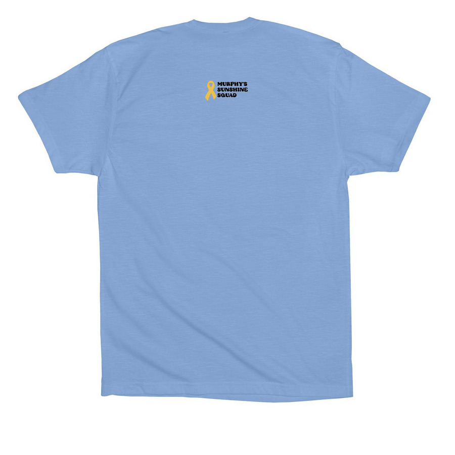 Mighty Murphy | Adult & Youth Styles, a Carolina Blue Premium Cotton Tee (back-view)