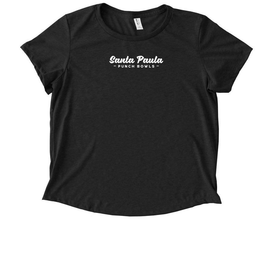 Santa Paula Punch Bowls (version #2), a Space Black Allmade Eco Triblend Women?s Scoop Neck Tee